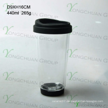 Custom Glassware Hersteller Handgefertigte Clear Borosilicate Doppelwand Glas